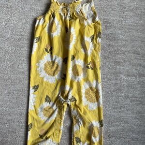 6/$30 sale) Carters Yellow Sunflower Print Baby Romper